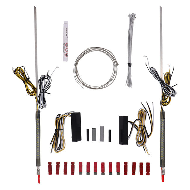 Custom Dynamics Truwrapz® LED Turn Signals – 39 mm Fork Legs