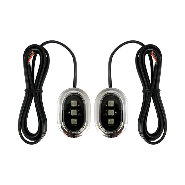 Custom Dynamics Antenna Replacing Light Set Chrome for 06-19 FLHX/S Street Glide; 10-19 FLTR/X/Xs Road Glide, FLHRS (Excl. Cvo Models)