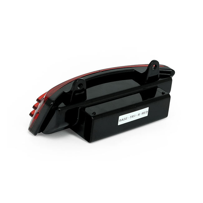 Custom Dynamics Tri-Bar LED Rear Fender Tip. Red Lens – 2010–2023 FLHX Street Glide; FLHRS…