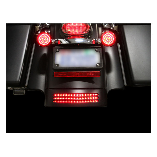 Custom Dynamics Tri-Bar LED Rear Fender Tip. Red Lens – 2010–2023 FLHX Street Glide; FLHRS…