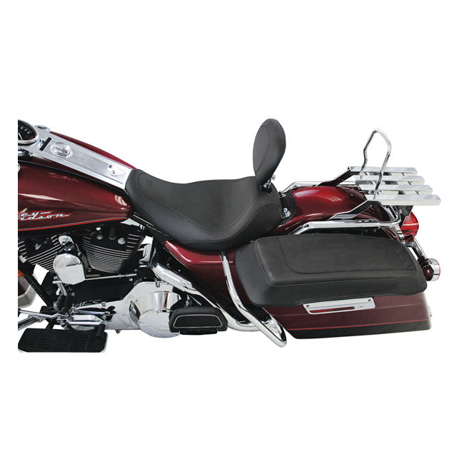 Mustang Wide Tripper Solo Seat. With Rider Backrest – 1997–2007 FLHR; 2006–2007 FLHX