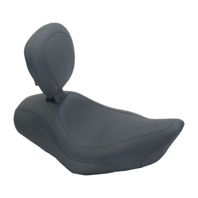 Mustang Wide Tripper Solo Seat. With Rider Backrest – 2004–2022 XL Sportster