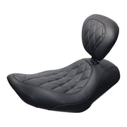 Mustang Wide Tripper Solo Seat. With Rider Backrest – 2004–2022 XL Sportster