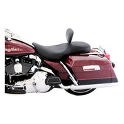 Mustang Wide Tripper 2-Up One-piece Seat. With Backrest – 1997–2007 FLHR; 2006–2008 FLHX