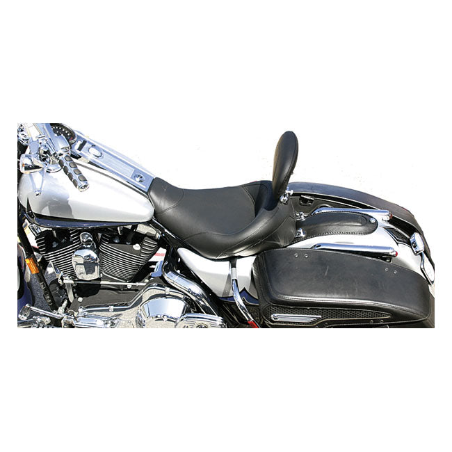 Mustang Standard Touring Solo Seat. With Rider Backrest – 1997–2007 FLHR; 2006–2007 FLHX