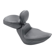 Mustang Sport Touring Solo Seat. With Rider Backrest – 2006–2010 FXST with 200mm Tire…