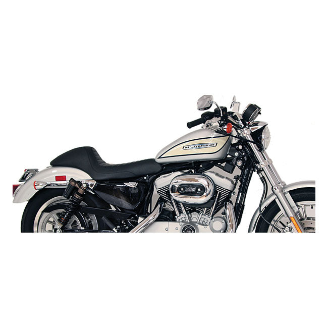 Mustang Cafe Solo Seat – 2004–2022 XL Sportster with 3.3 Gallon…