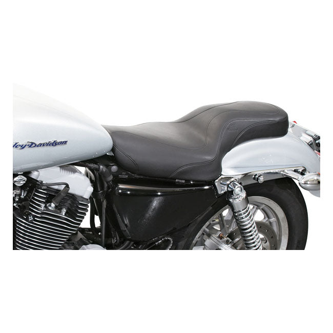 Mustang DayTripper 2-Up One-piece Seat – 2004–2022 XL Sportster with 4.5 Gallon…