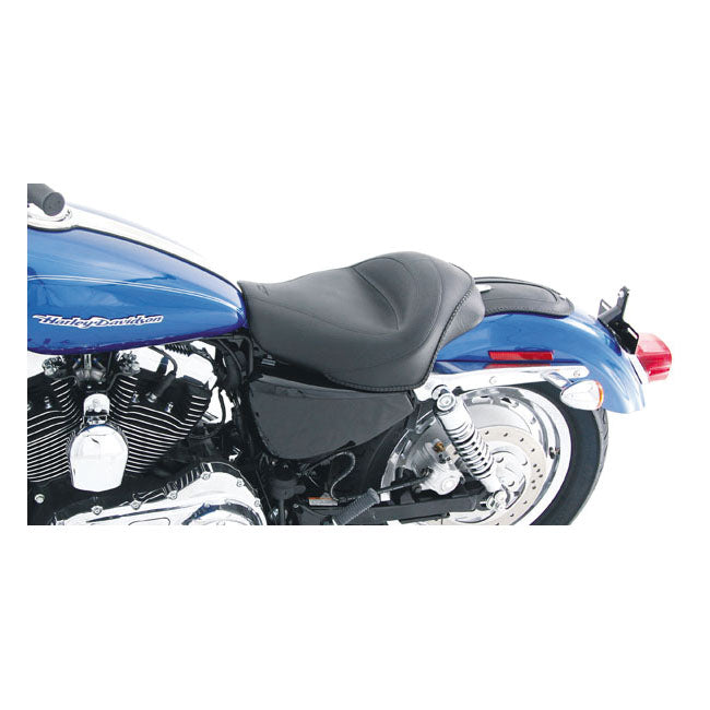 Mustang Standard Touring Solo Seat – 2004–2022 XL Sportster with 4.5 Gallon…