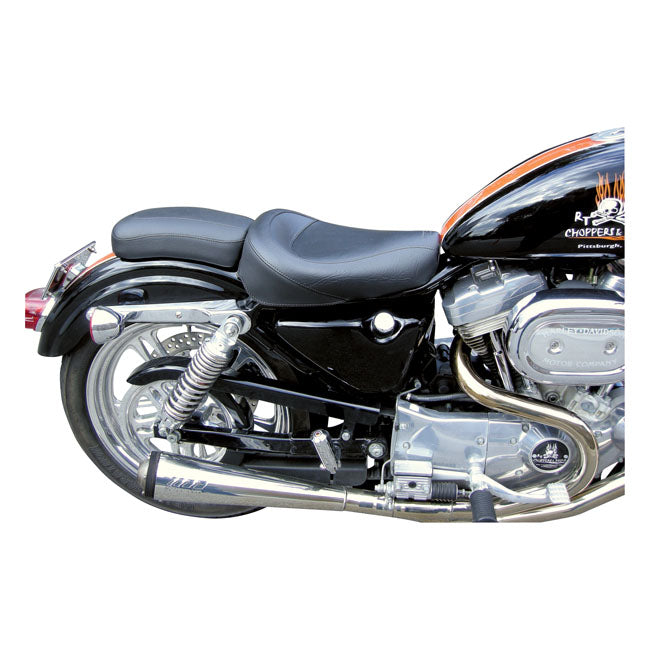 Mustang Standard Touring Solo Seat – 1982–2003 XL Sportster with 3.3 Gallon…