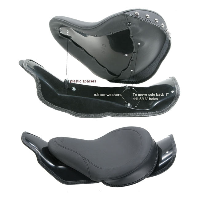 Mustang, Cyclone Solo Seat Mount Kit for 2008 FLHR, FLTR, FLHT, FLHX