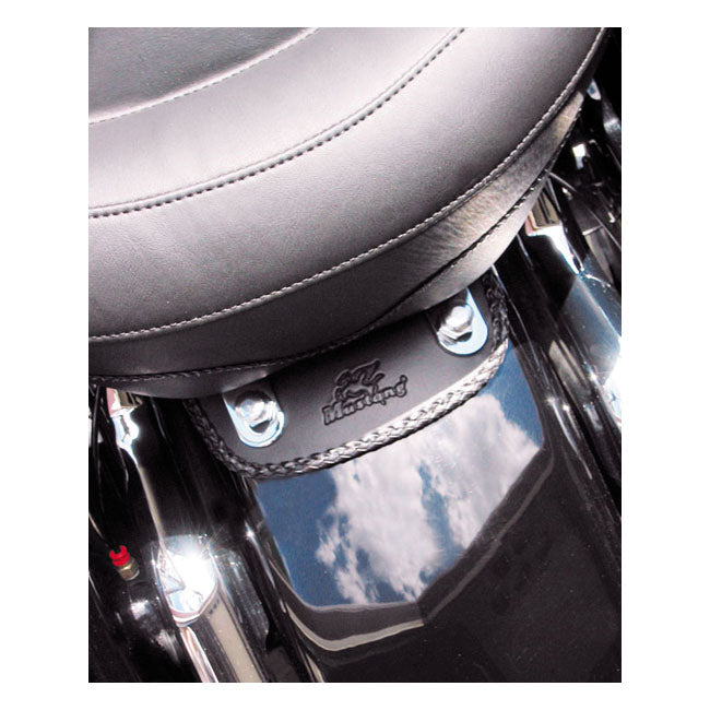Mustang Mini Fender BiB. Plain with Braided Edges. Black – Softail: 2000–2003FLSTS…
