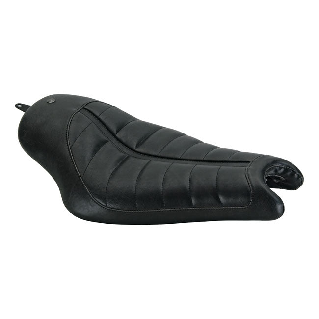 Roland Sands Design Enzo solo seat. Black 04-22 XL Sportster (excl. XL48, 4.5 Gallon tanks)