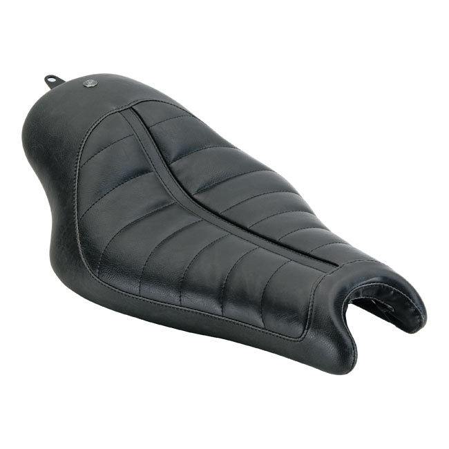 Roland Sands Design Enzo solo seat. Black 04-22 XL Sportster (excl. XL48, 4.5 Gallon tanks)