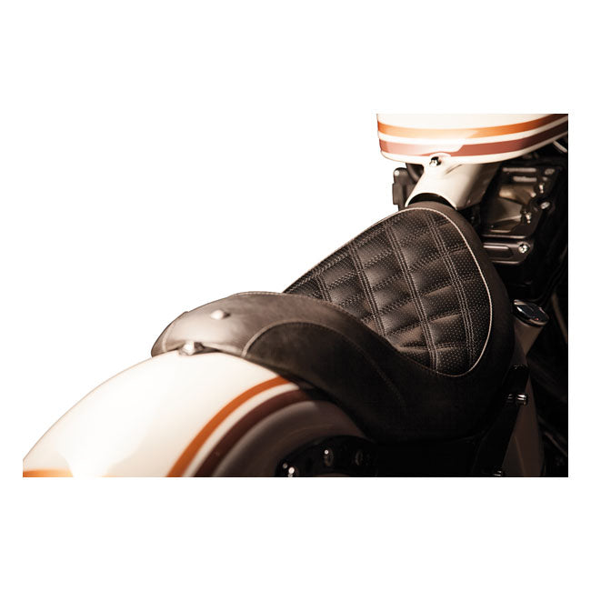 Roland Sands Design Boss solo seat. Black 06-17 Softail with 200mm tyre