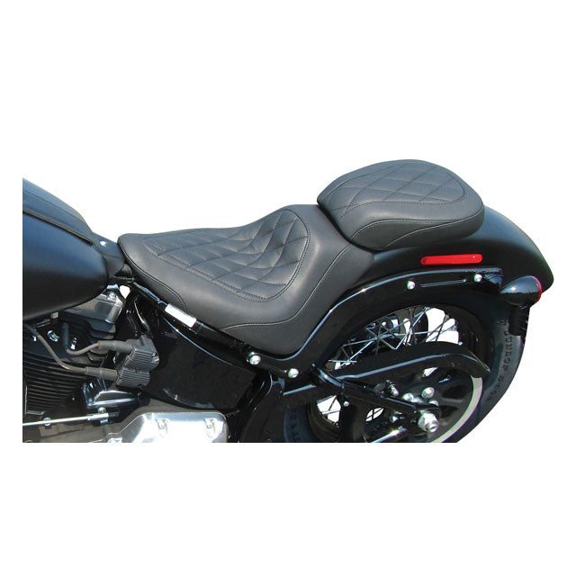 Mustang Wide Tripper Solo Seat – 2011–2013 Softail FXS Blackline…