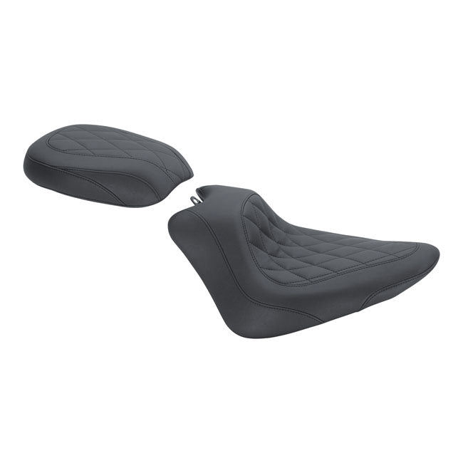 Mustang Wide Tripper Passenger Seat – 2011–2013 Softail FXS Blackline…