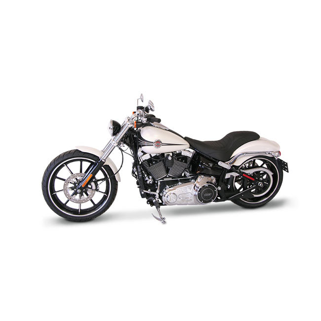 Mustang Tripper Fastback 2-Up One-piece Seat – 2013–2017 Softail FXSB Breakout