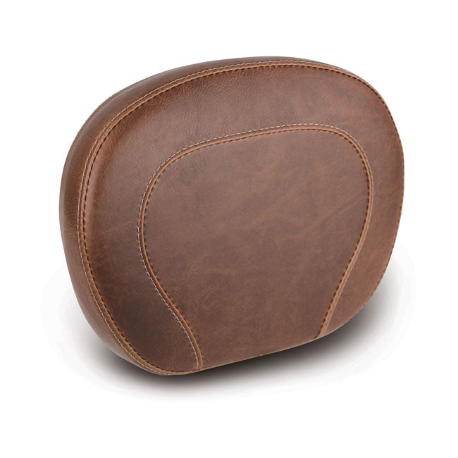 Mustang Setback Sissy Bar Pad. Brown – All H-D with OEM H-D Medallion Style…