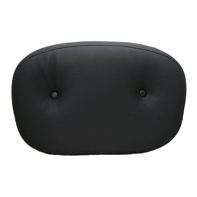 Mustang Sissy Bar Back Pad. Black. Regal – 1997–2025 FLT/Touring