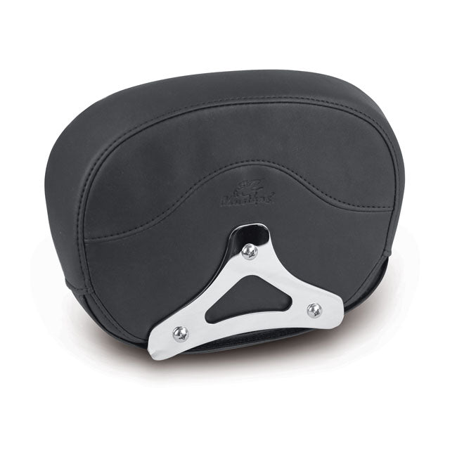 Mustang Sissy Bar Back Pad. Black. Diamond – 1997–2025 FLT/Touring