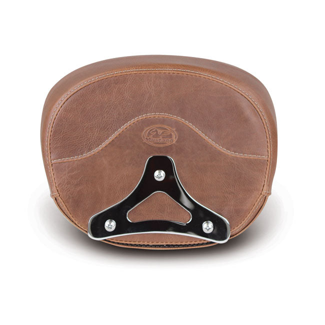 Mustang Sissy Bar Back Pad. Brown – 1997–2025 FLT/Touring