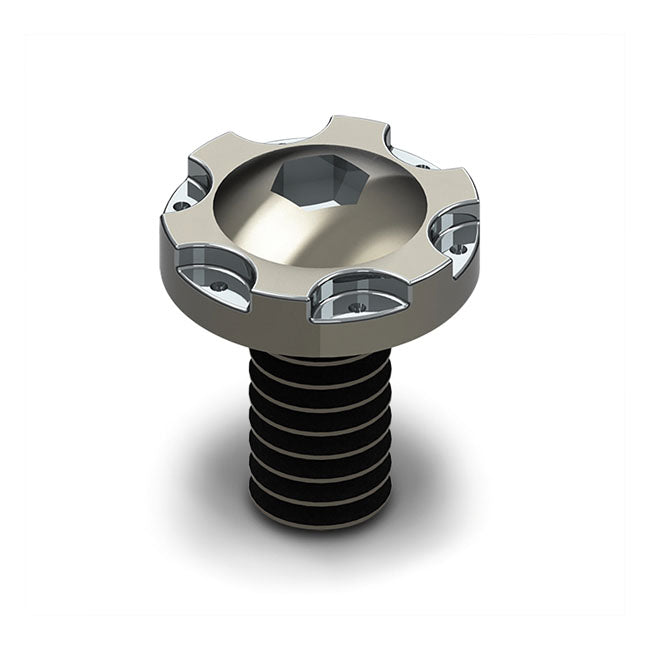 Mustang Seat Mount Bolt ''Sprocket'' – 1996–2025 H-D with 2-Up Seats & 1/4-20…
