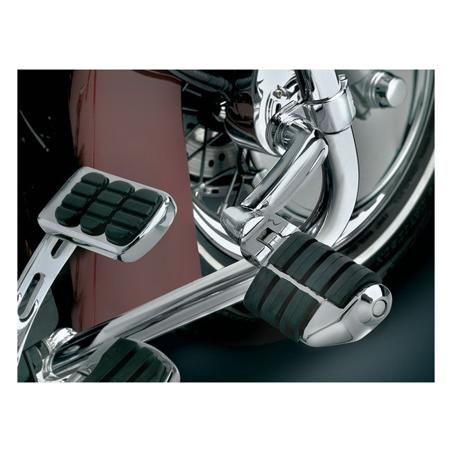 Kuryakyn Longhorn Highway Peg Set. 1-1/4 (32mm). Chrome – 1-1/4 (32mm) Round Tubing