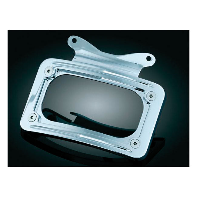Kuryakyn Curved License Plate Mount. Chrome – 2006–2009 FLHX/I; 2009 FLTR; 2009 FLHT…