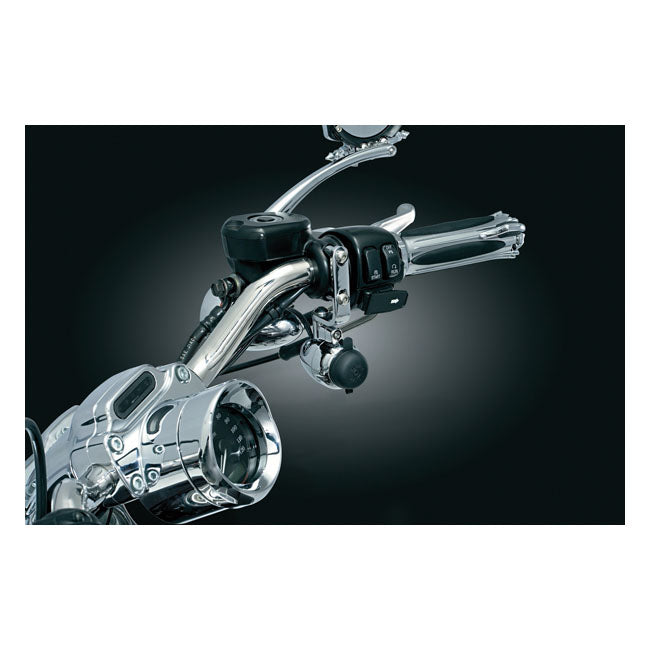 Kuryakyn Handlebar USB Charger / Power Point – Harley: 1982–2025 H-D Models; 2009–2025…