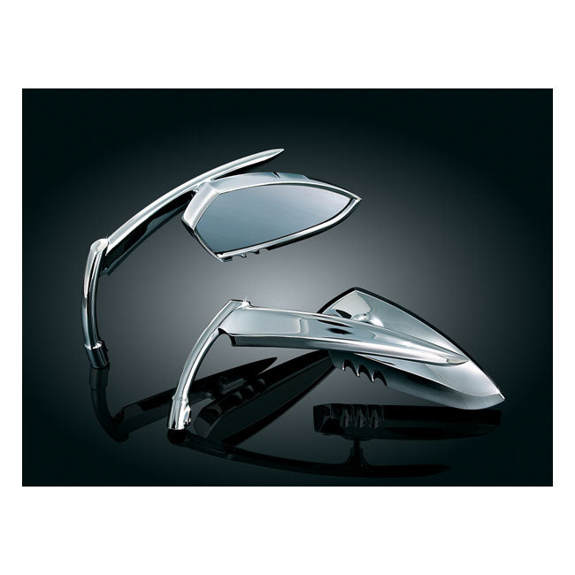 Kuryakyn Scythe 1 Mirror Set. Chrome – 65-UP H-D