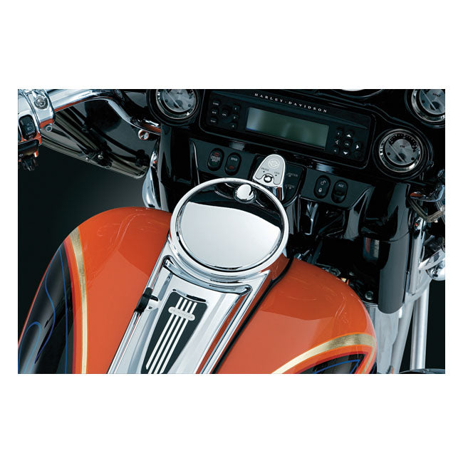Kuryakyn Push Button Fuel Door Latch – 2008–2025 Touring; 2009–2026 Trikes.…