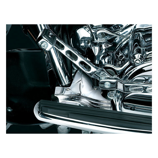 Kuryakyn Touring Lower Front Frame Cover. Chrome – 1991–2016 FLT/Touring; 2009–2013 Trikes