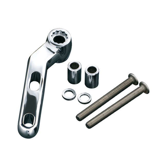 Kuryakyn Handlebar Perch Mount. Chrome – 1982–2025 H-D
