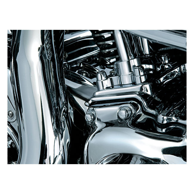 Kuryakyn Rear Cylinder Base Cover. Chrome – 2009–2016 FLT/Touring; Trikes