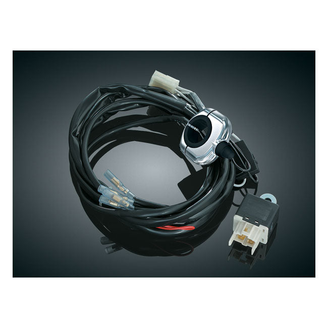 Kuryakyn universal driving light wiring relay kit. Black Universal