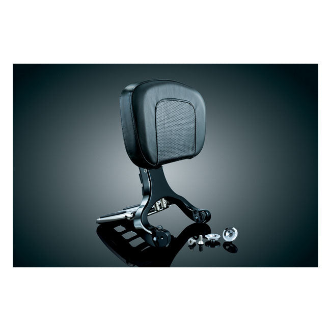 Kuryakyn Multi-purpose Rider & Passenger Backrest – Various H-D Models with Correct Mounting…