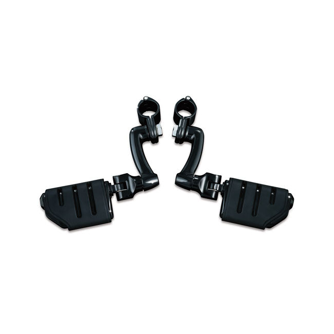 Kuryakyn Longhorn Highway Peg Set. 1-1/4 (32mm). Black – 1-1/4 (32mm) Round Tubing