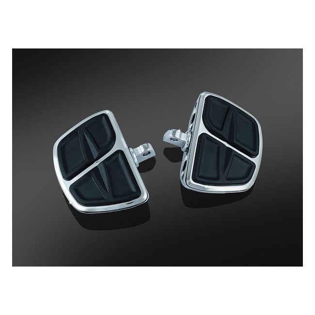 Kuryakyn Kinetic Mini Floorboard Set. Chrome – All Traditional H-D Male Mount