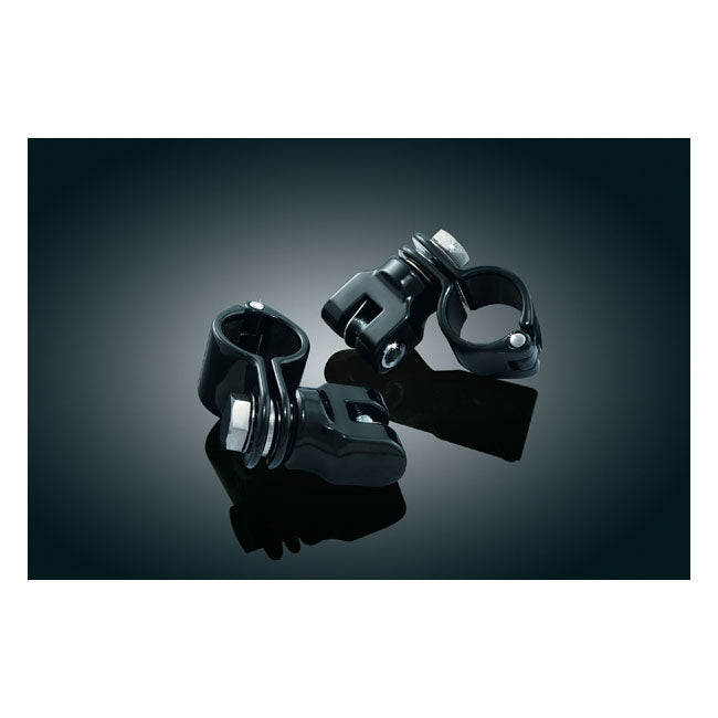 Kuryakyn Magnum Cruise Peg Mounts 1-1/4" (32mm). Black – Traditional H-D Male Mount