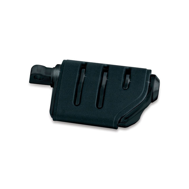 Kuryakyn Trident ISO-pegs. Dually. Gloss Black – All H-D with Traditional Male Mount