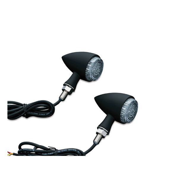 Kuryakyn Torpedo LED Run-turn-brake Combo. Black – Universal 12V Applications