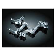 Kuryakyn Adjustable Passenger Offset Mount Set. Chrome – Traditional H-D Male Mount