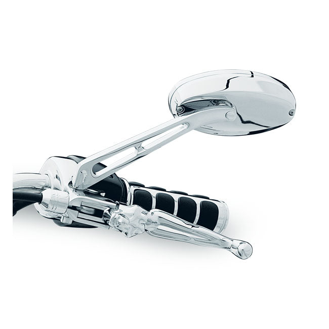 Kuryakyn Ellipse Mirror Set. Chrome – 65-Up Most H-D