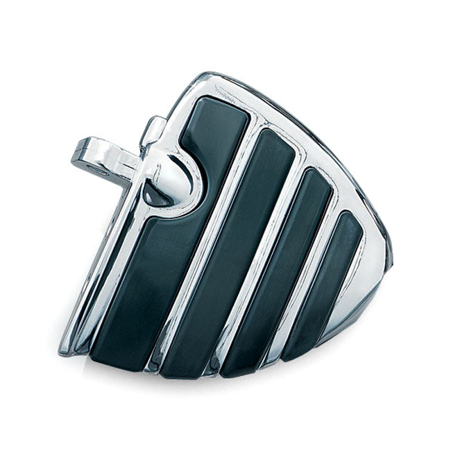 Kuryakyn ISO-wing Mini Floorboards. Chrome – All H-D with Traditional Male Mount