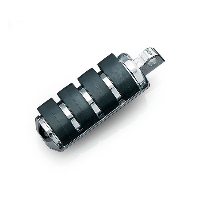 Kuryakyn ISO-foot Pegs. Large. Chrome – All H-D with Traditional Male Mount