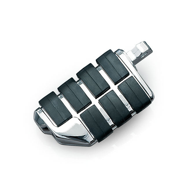 Kuryakyn ISO-foot Pegs. Dually. Chrome – All H-D with Traditional Male Mount