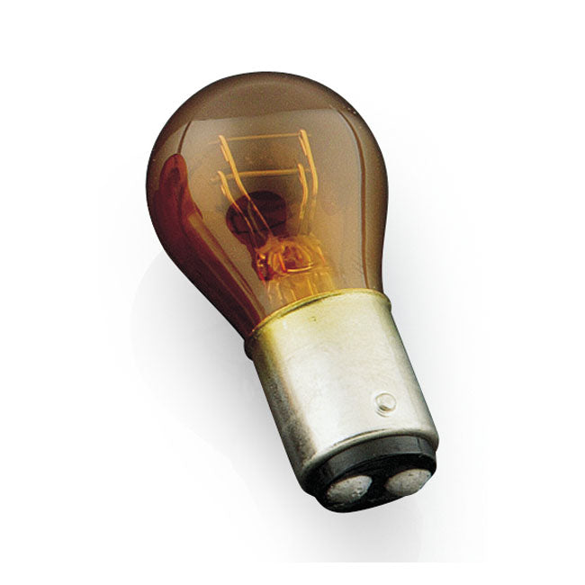 Kuryakyn 12V Turn Signal Bulb #1157. Amber Glass