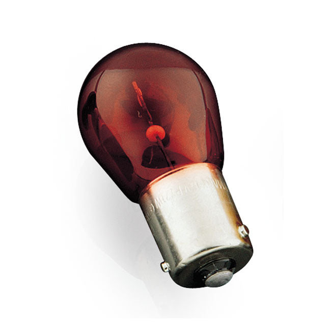 Kuryakyn 12V/21W Turn Signal Bulb #1156. Red Glass