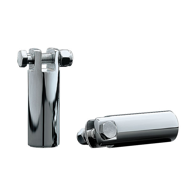 Kuryakyn Extended Footpeg Mount Set. Chrome – Traditional H-D Male Mount
